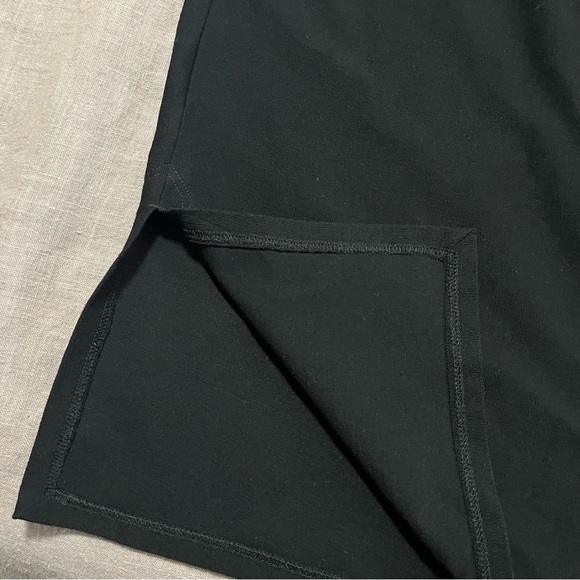 Eileen Fisher Classic Black Pencil Skirt Size Medium Basics Office Business Maxi - Picture 3 of 7